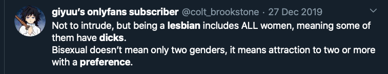 Riley J, Genital Preferences are Transphobic, Dennis. https://www.youtube.com/watch?time_continue=1&v=k5GYlZKfBmI&feature=emb_logo