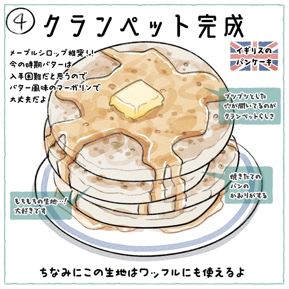 ホットケーキミックスが売ってないから作れないとお嘆きのあなた……クランペットを作るのです…… 