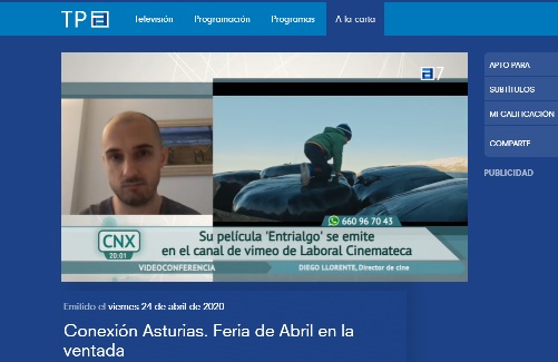 Labcinemateca's tweet photo. Recuerda!! A 18h charlamos sobre #Entrialgo con su director Diego Llorente en nuestro Facebook. Envíanos tus preguntas a info@laboralcinemateca.es!

Y si quieres saber un poco más sobre este largo, no te pierdas la entrevista del realizador en @conexiontpa https://t.co/MRjo59xQ9d https://t.co/o0DS6APIvH