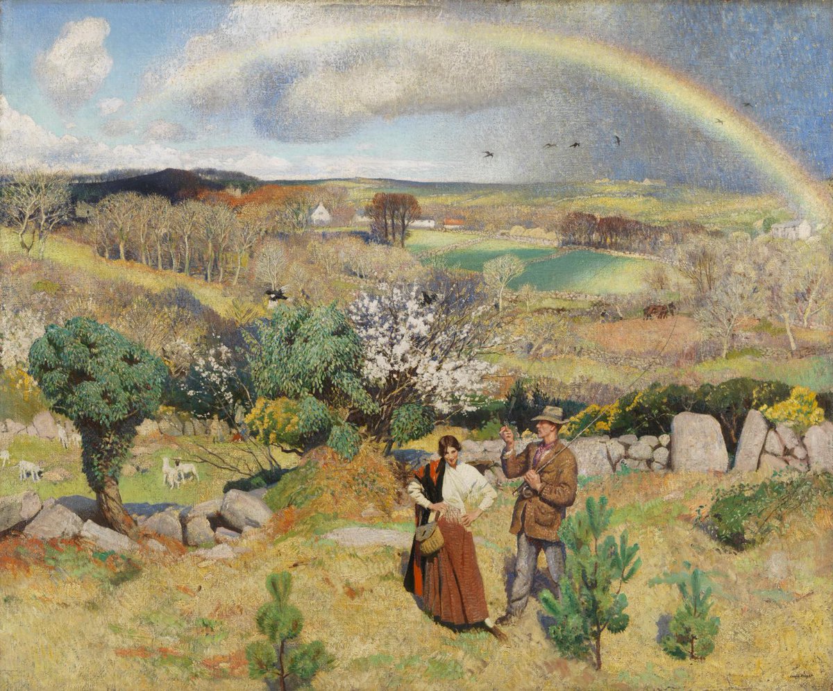 34. Crises make nature more vivid than normal.Laura Knight created this resplendent portrait of spring in the middle of the First World War. It was illegal for artists to to draw or paint outdoors at the time, so she made the sketches while hiding in bushes.