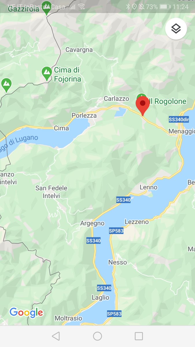 On arrival at Menaggio, at around 6 a.m., instead of continuing northwards on the main road running alongside the lake, the convoy turned westwards into the Val Menaggio along a road that leads to the Swiss border, less than 20km away (see map) >> 15