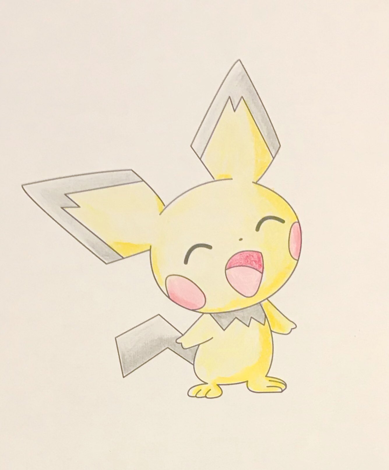 おもちゃ好き アニポケ再放送 一話からでしたね ピチュー可愛い この回観るとうちの子感動で泣くんですよ アニポケ ポケモン ピチュー 家遊び 塗り絵 T Co E52vu0nf1s Twitter