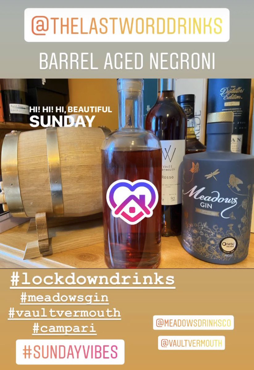 #sundayvibes #lockdown #cocktailsathome #sundaymood  #meadowsgin #vaultvermouth