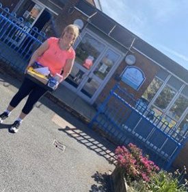 Thanks today to #HolyFamilyPrimary Wharton for caring for children of essential workers. Goody box with our compliments.