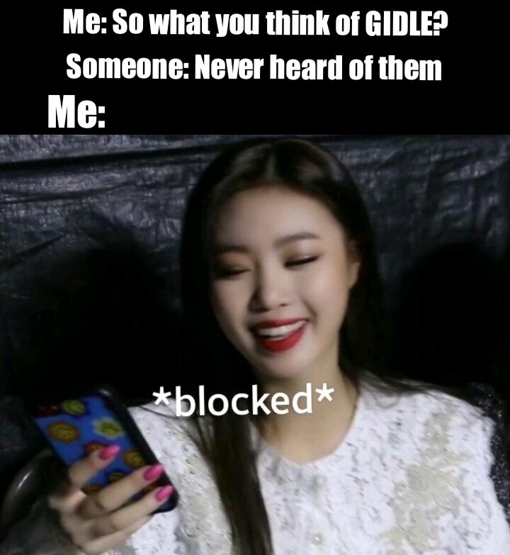 gidlememesforu's tweet photo. #gidle #YUQI #shuhua #soojin #minnie #miyeon #soyeon #kpop #korea #cute #meme #smile #smilemore #memes #memesdaily https://t.co/bqonqUuLpV