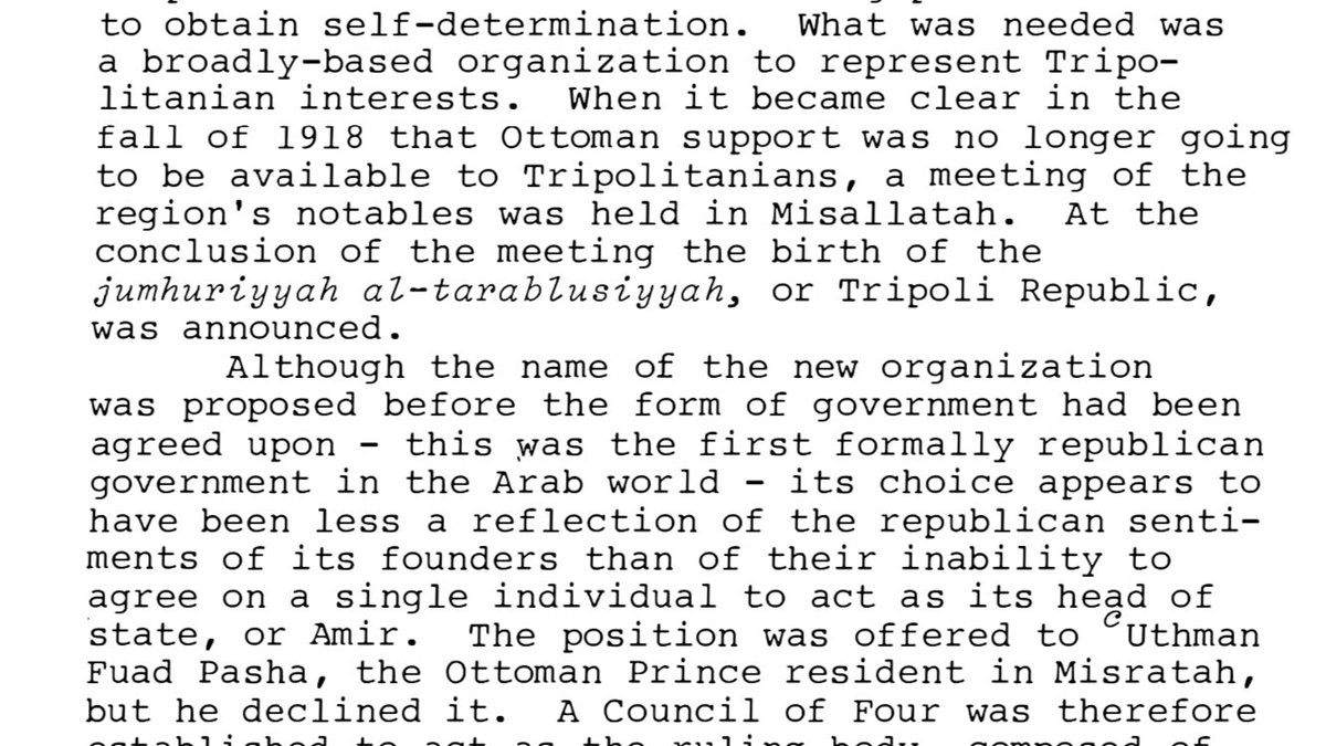 The series’ producers appear anxious to emphasize the common purpose of Tripolitanian leaders, and downplay the divisions between them. They bend history to send a political message. (In fact, rifts were significant - see below from Lisa Anderson’s “The Tripoli Republic”).