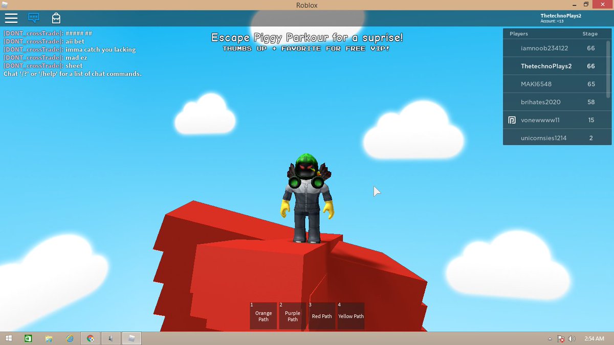 Thetechnoboy Thetechnoboy3 Twitter - escape piggy parkour obby roblox