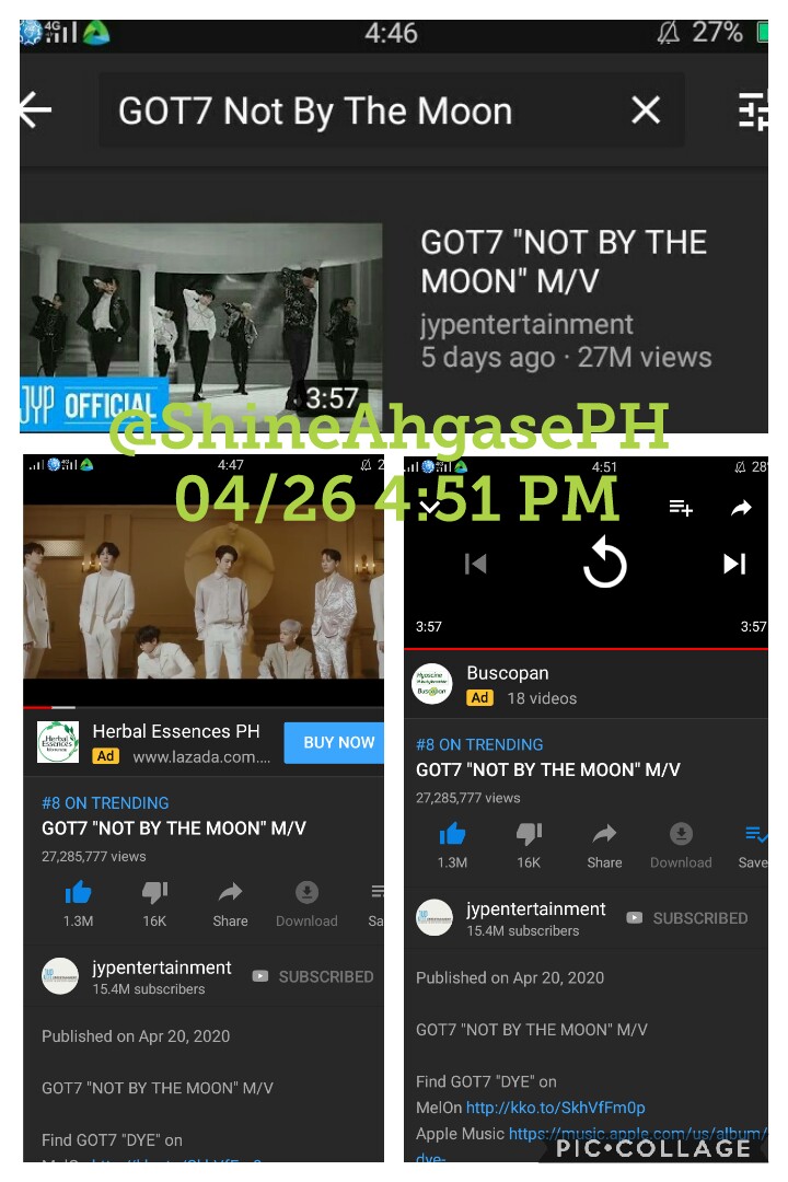 Mechanics:-Like & RT above tweet-create a thread of your streams on above's post with tags  #GOT7       #갓세븐  @GOT7Official  #GOT7_DYE       #GOT7_NOTBYTHEMOON      on every reply-manually search the MV and M Countdown vid, take screenshots-ss beginning+++++++