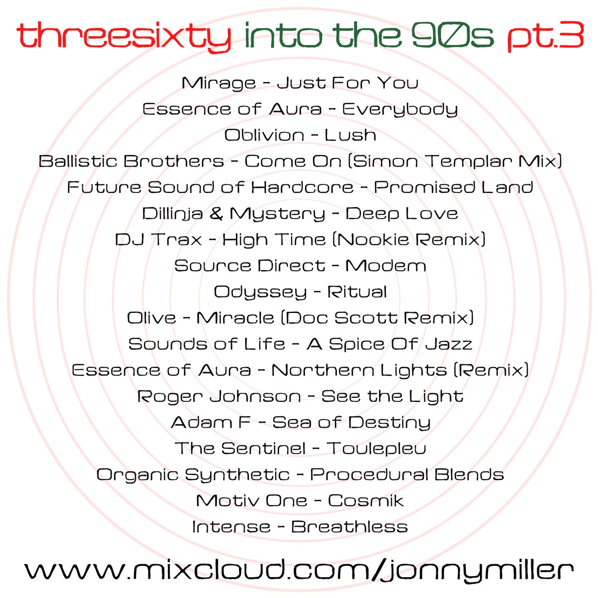 jonnymiller's tweet photo. The third and final part of threesixty into the 90's - Deep, soulful journeys from the golden era of drum and bass...
https://t.co/Q1HetOh90p
#drumandbass #dnb #90s #breakbeatscience https://t.co/Amk0HCzyES