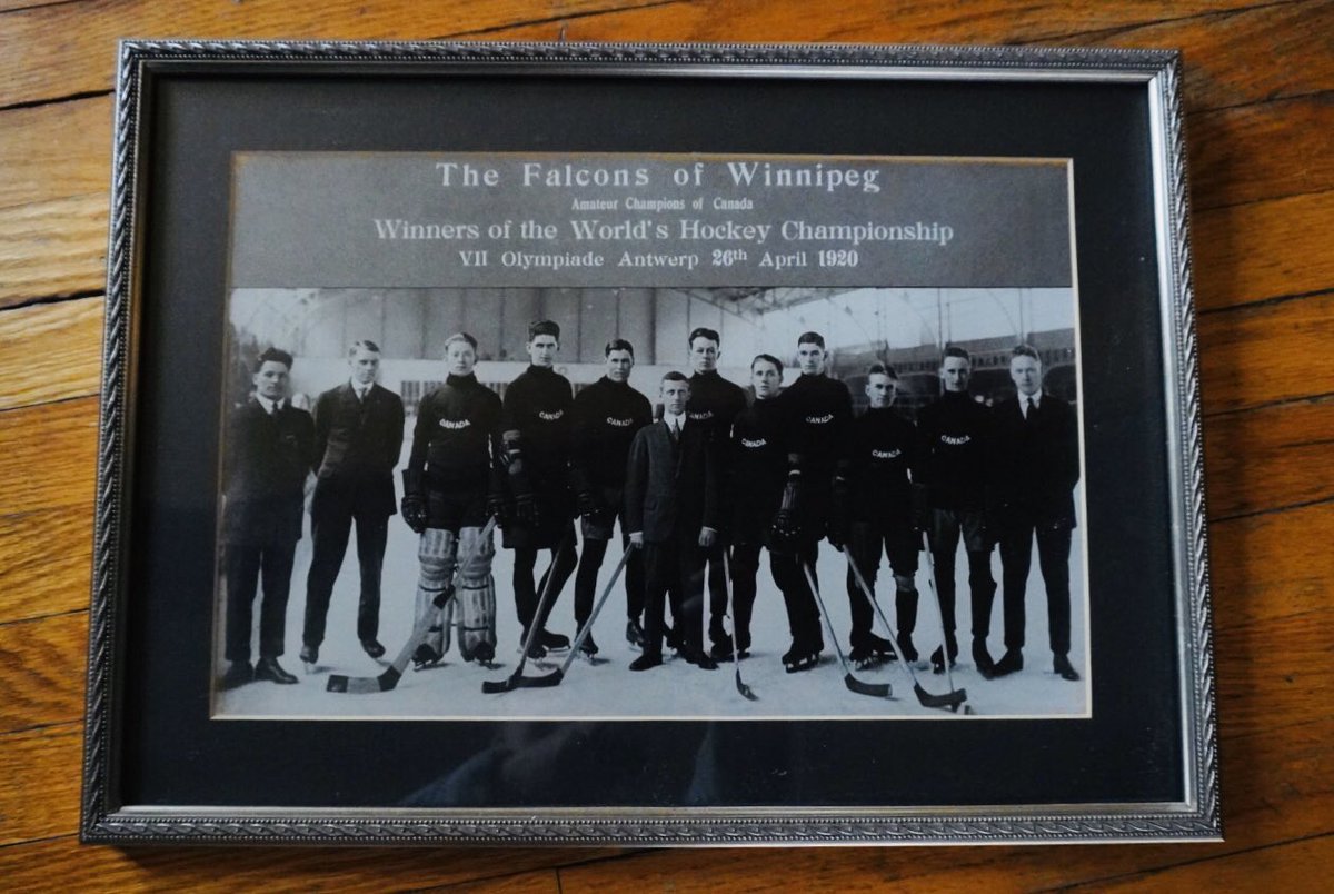 thepiste's tweet photo. 100 Years Ago. April 26, 1920 Canada wins first Olympic gold medal in hockey as Winnipeg Falcons defeat Sweden https://t.co/Pay9sLm5Ck
#Olympics #NHL #SportManitoba #Winnipeg https://t.co/dTgxW35sxs