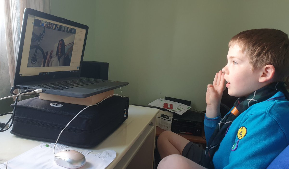 atbccb's tweet image. #Homeboree2020 @RosythScouts Virtual renewal of promise