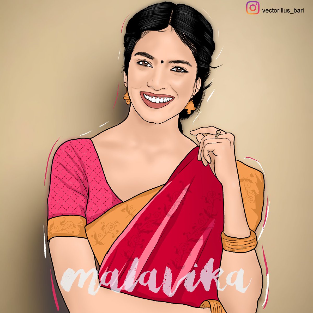 BarithZaman's tweet photo. #vectorart #illustration @MalavikaM_  🖤 #MalavikaMohanan 
Making video-https://t.co/py6vGLN0U1 https://t.co/hA5WloKZQZ
