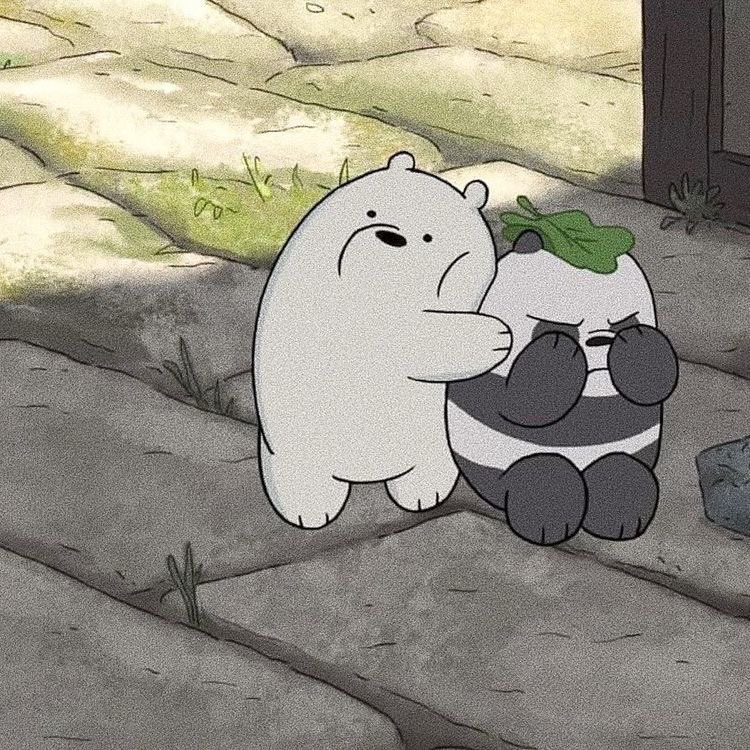 taehyung as ice bear from we bare bears: a devastating thread 
