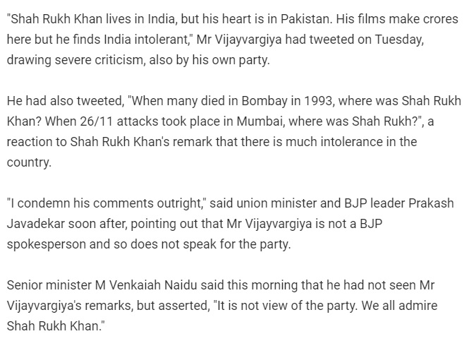 Before moving this forward, let me just take a break here to acknowledge the irony of Kailash Vijayvargiya working as a peace activist for an organisation run by a half-Pakistani Muslim man.