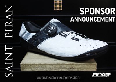 Bont and Saint Piran put their best foot forward. <a href="/BontCycling/">Bont Cycling</a> <a href="/RaleighBikes_UK/">Raleigh Bikes UK</a> 

saintpiranprocycling.com/news-stories/2…