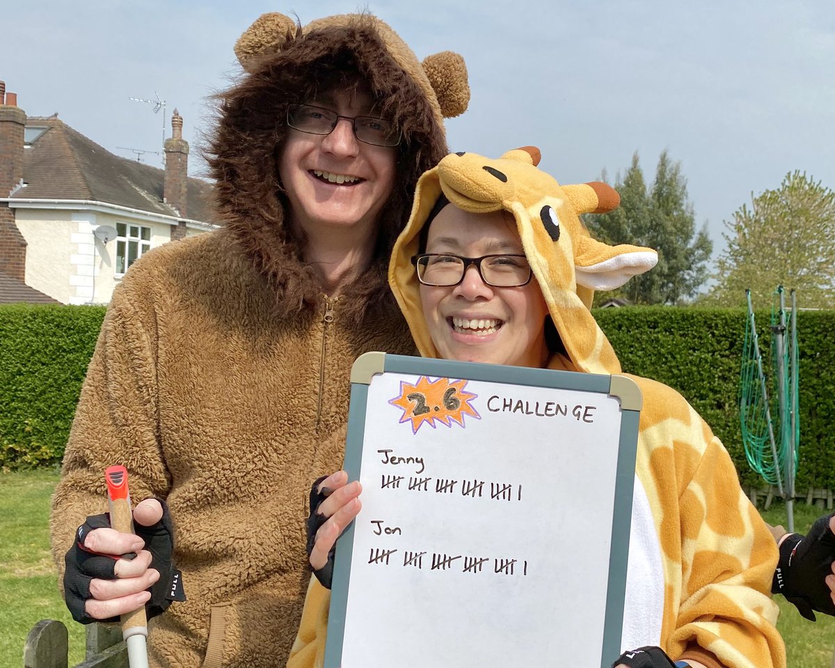 It’s not everyday you see a giraffe and a lion Nordic Walking! No, I’ve not been drinking before lunchtime, but Jenny and I are raising money for <a href="/KHHospice/">KHHospice</a> as part of the 2.6 challenge. Only another 4 days to go #britnw #nordicwalking#twopointsixchallenge justgiving.com/fundraising/th…