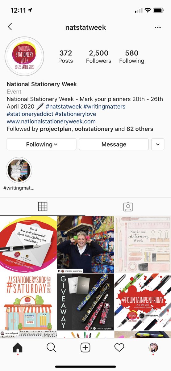 Yay! <a href="/NatStatWeek/">National Stationery Week</a> just hit 2.5K followers on Instagram 🎉🎉🎉 #natstatweek