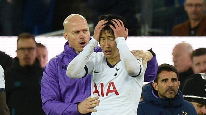 Almost 5 months ago now Son was involved in one of the scariest live football injuries in the past few years, only for people to actually feel sorry for him, perhaps more than the injured player, Andre Gomes, just because it's Heung Min-Son, the South Korean, look at him 