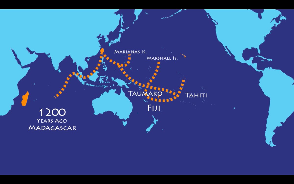 More interisland and intentional travel! The colonisers from Europe haven't reached this part of the world yet, while the Indigenous peoples of the Pacific have been undertaking the greatest exploration project back then.