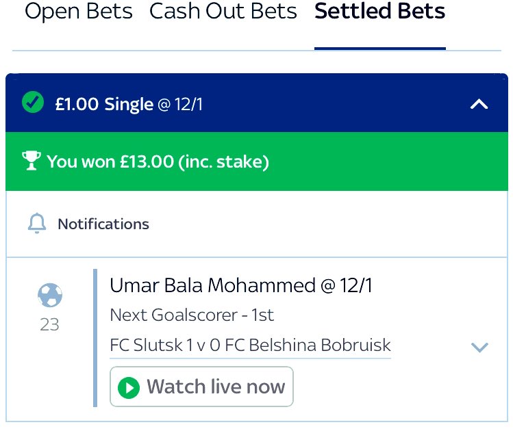 pamarshall87's tweet photo. Get In! Gambling fix sorted too! Boom! 👊🏻🤣 #FCSlutsk #winner https://t.co/iEO9NwY7pQ
