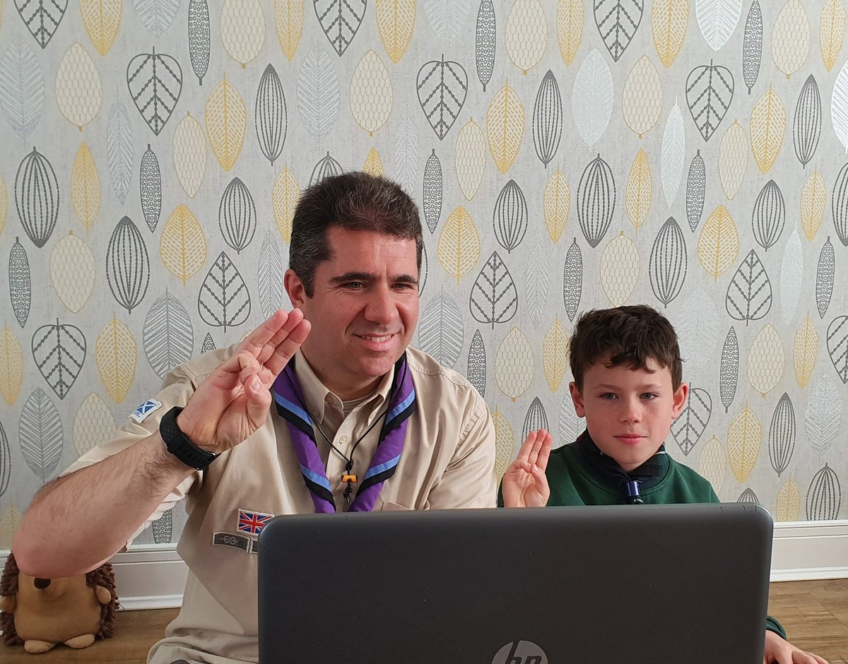 terryroneill's tweet image. At the end of a brilliant @RosythScouts #Homeboree2020, an opportunity to renew our Promise with 100s of other Scouts via Zoom!
@ScoutsScotland #SkillsforLife