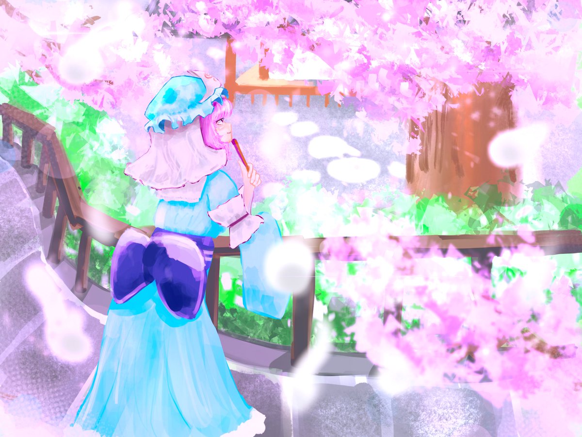 だてはや 幽々子様 桜は咲く 東方project 東方妖々夢 西行寺幽々子