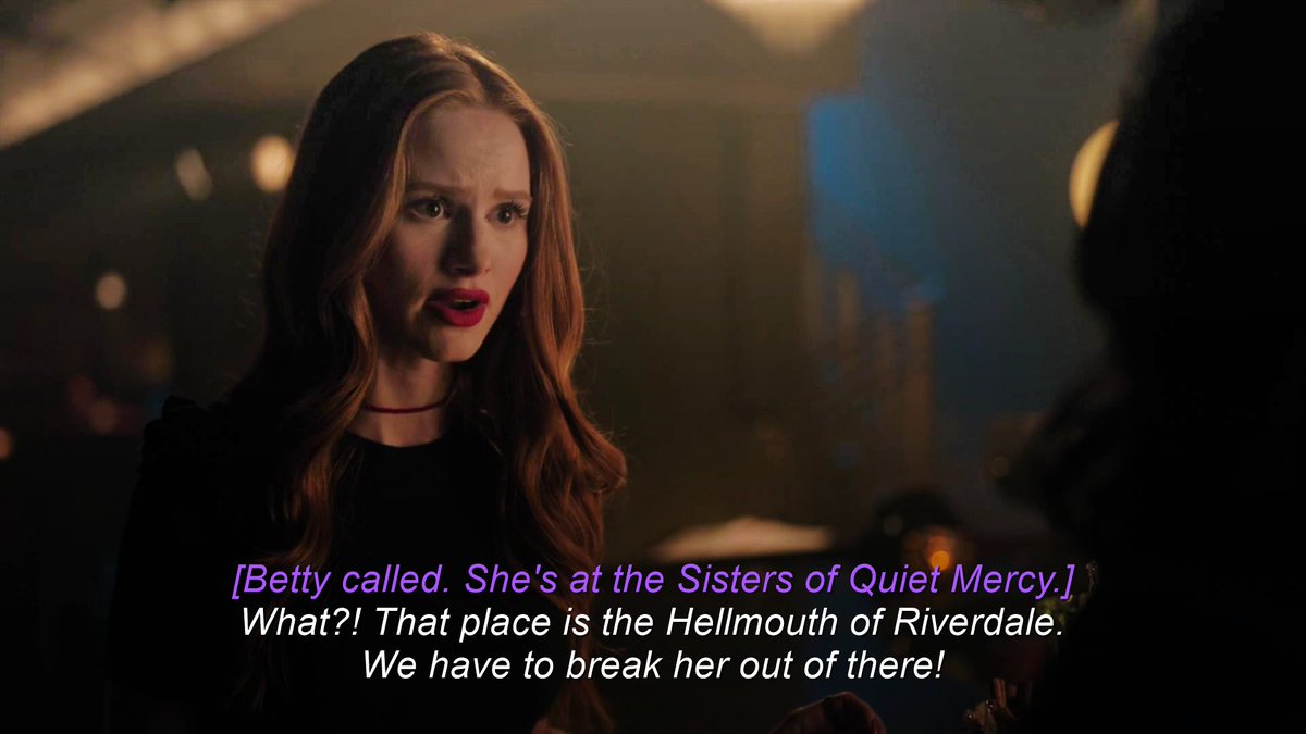 as we all know, cheryl had the most traumatic experience in the sisters of quiet mercy, but despite everything, she was ready to come back there in a heartbeat to save betty.