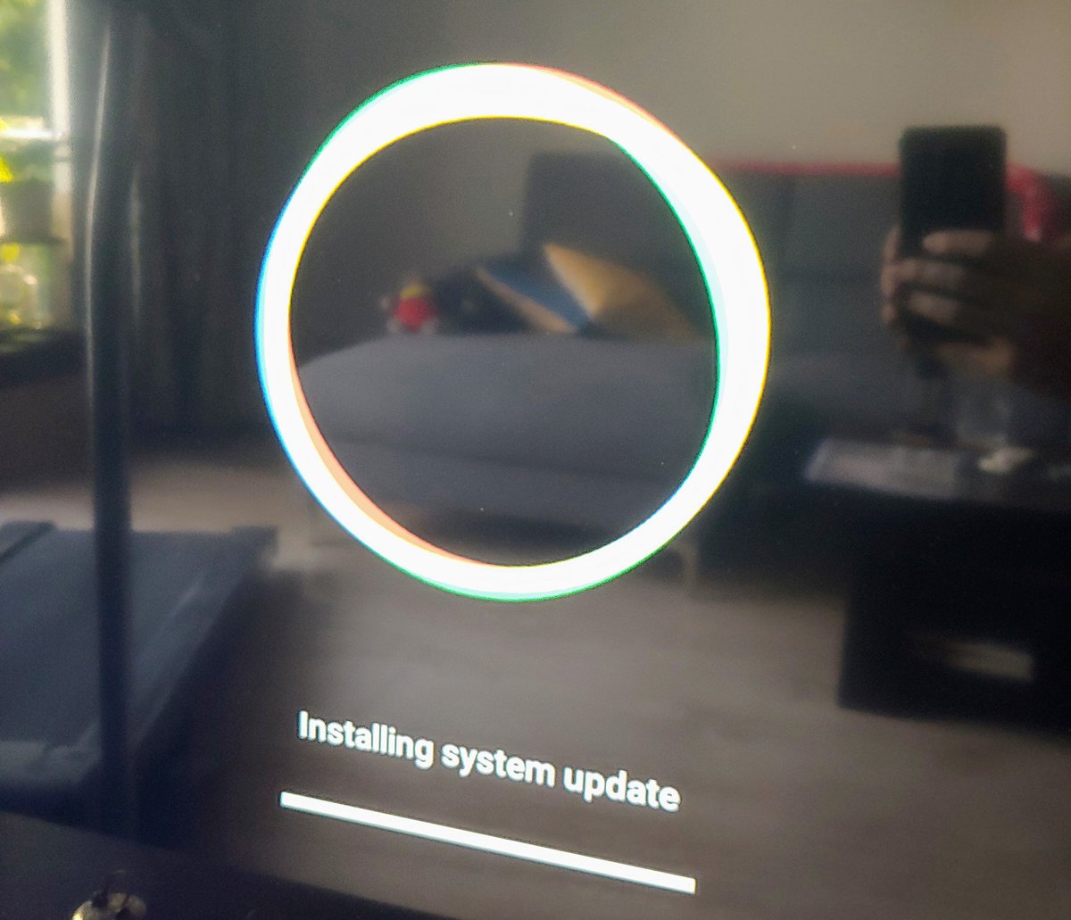 frankhoffmann1's tweet photo. Do you remember these days when you switched on a TV and it was just on, no booting, no updates, ...? #progress @XiaomiIndia @Xiaomi @Google https://t.co/bg03nPi7C7