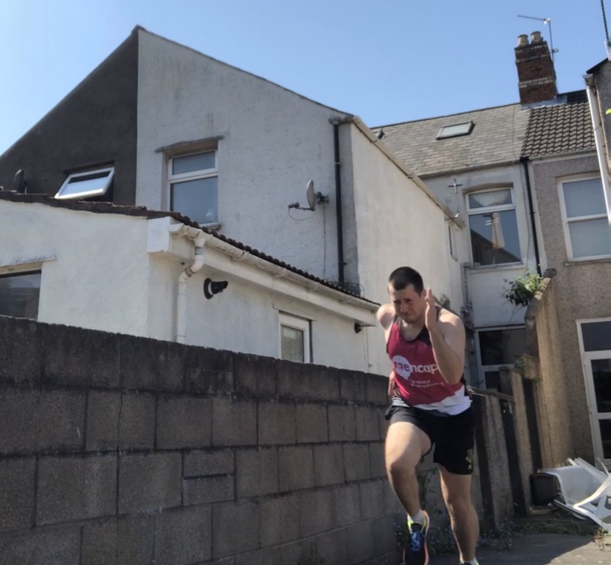ACTIVITY 14: 26 shuttle sprints in my garden non-stop  Thank you so much to  @TheCottam for his generous donation to  @mencap_charity /  @MencapCymru! Really appreciate it!!   #TwoPointSixChallenge