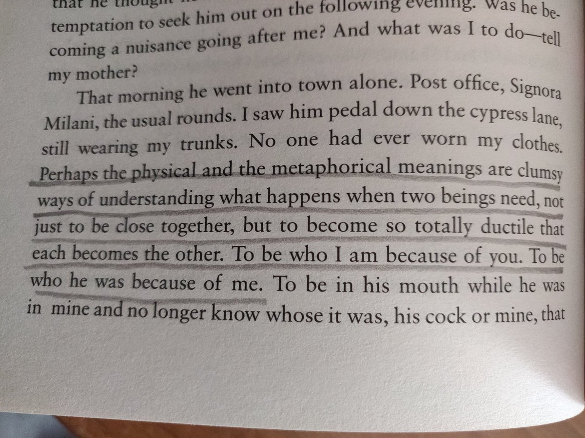 i read a lot, it makes my mind take off from what is making me sad to land in another place in time and space that doesn& #39;t affect my current life. here are also some quotes from some of my favorite books: call me by your name, essays in love and Fahrenheit 451.