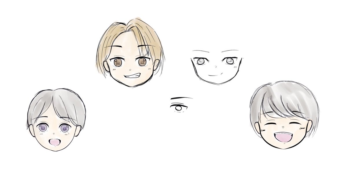 _Yuuzukiii_'s tweet photo. セクバ��コン余韻の勢いでV6

左からなぁのくん、健ちゃん、いのっち

似てないなー練習しようかな https://t.co/IQpCLweWsv
