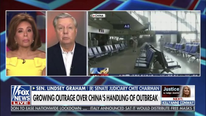 eha_medya's tweet photo. #ABD'de Cumhuriyetçi Senatör Lindsey Graham, yeni tip koronavirüs (Kovid-19) salgınının ortaya çıktığı #Çin'in #Hubey eyaletine bağlı #Vuhan kentindeki laboratuvarlarda inceleme başlatılması ve Çin'den bu konuda iş birliğine gitmesi talebinde bulundu.
🔗https://t.co/S6YedahXbg https://t.co/OXNviftwir