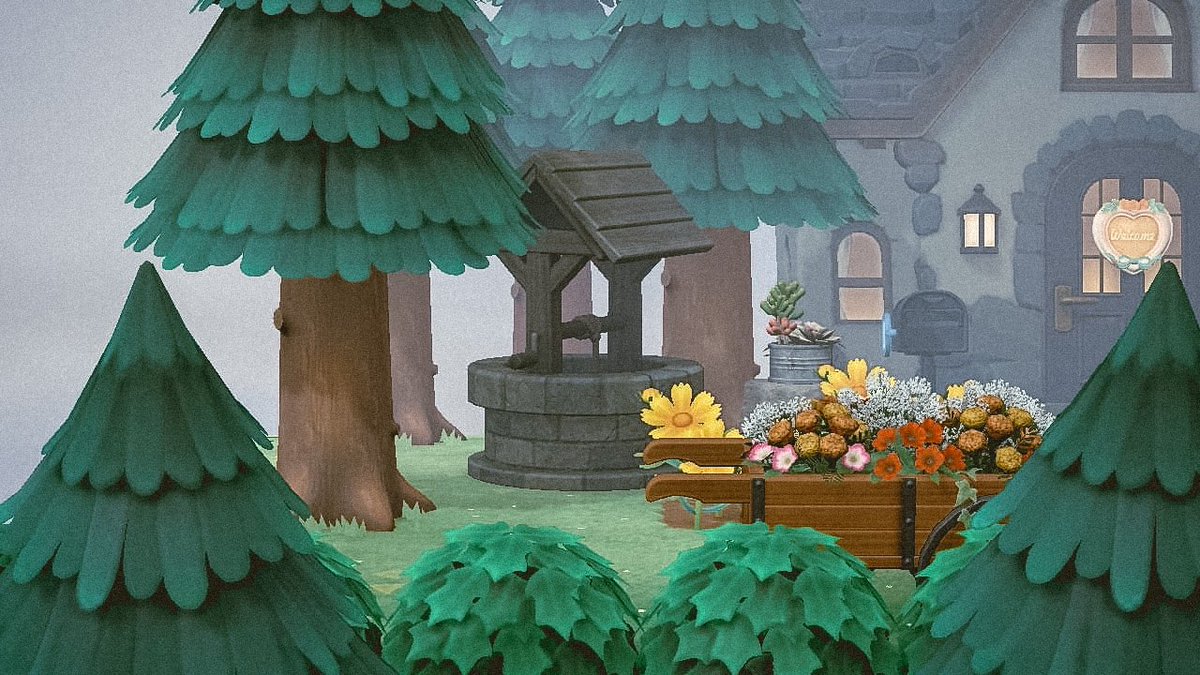 itsXXARA's tweet photo. My garden is nearly done. Just need a few more things, but I’m quite happy atm. ✨🌿

#ACNH #AnimalCrossing #AnimalCrossingDesign https://t.co/mYuLXKZJAn