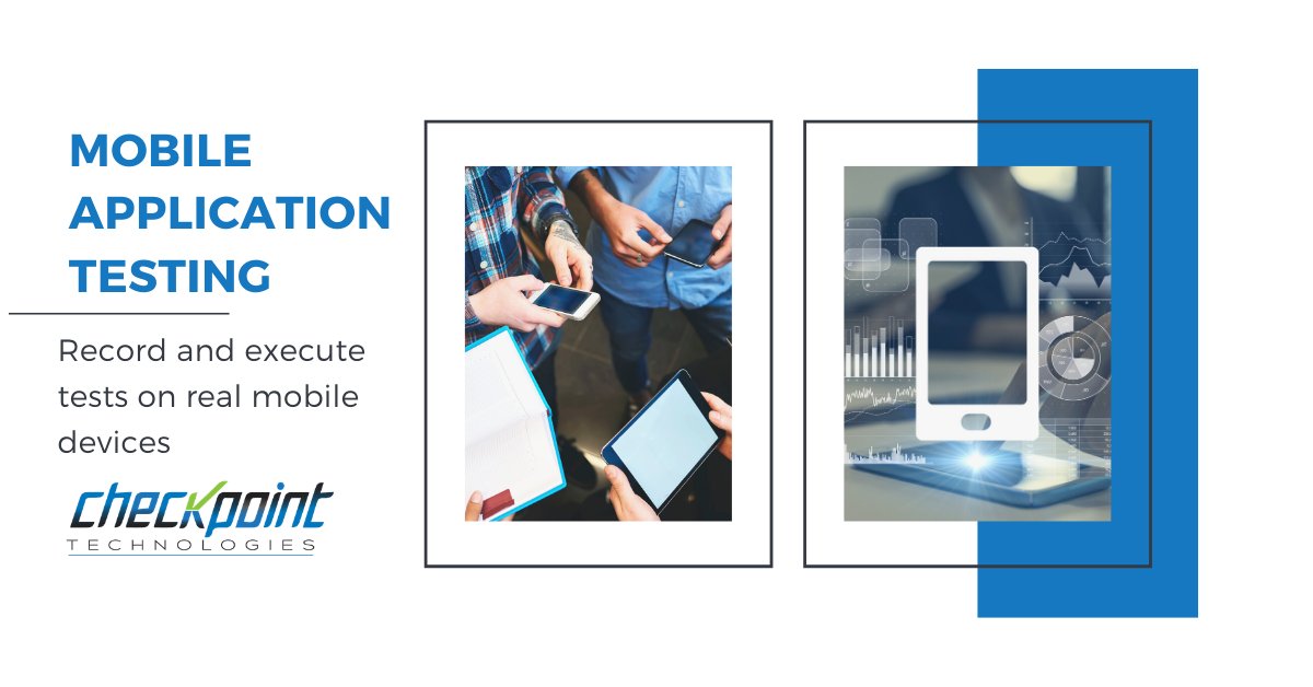 Checkpointech's tweet photo. Mobile app testing done right is the answer to keep users happy. 

Get the most out of your QA efforts by trusting the software testing experts at Checkpoint Technologies.

#Checkpointechnologies #Checkpointech #mobileapp #mobileapplications #qualityassurance https://t.co/ippc5eIIVj