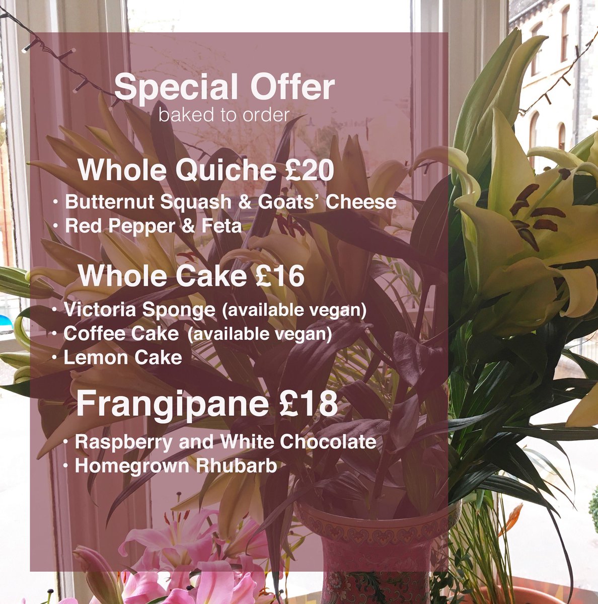 Place your orders now for pick-up on Thursday (Apr 30th) &amp; Friday (May 1st)for a bit of 86’d experience at home 🙌 #ironbridgegorge #bakeing