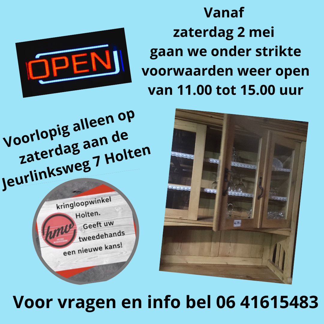 KringloopH's tweet image. #Holten #Rijssen #Markelo #Bathmen
#Lochem #Goor #Nijverdal #Wierden 
#Deventer #Raalte #Nieuwheeten #Heeten