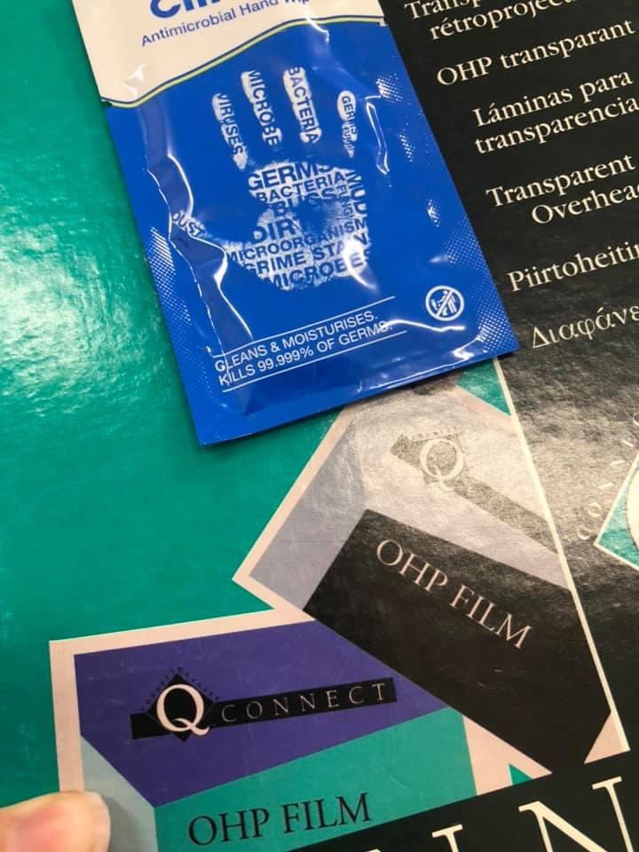 JCIDerry's tweet image. Thank you to @TerraMarNetwork for donating acetate shields for face shields. Leaving a wipe in the packaging when they were collected was a lovely touch 😊. These have become masks for Longfield, Clarendon Medical, mencap &amp;amp; others through Piece Makers. #ppeforheroes #JCIDerryPPE