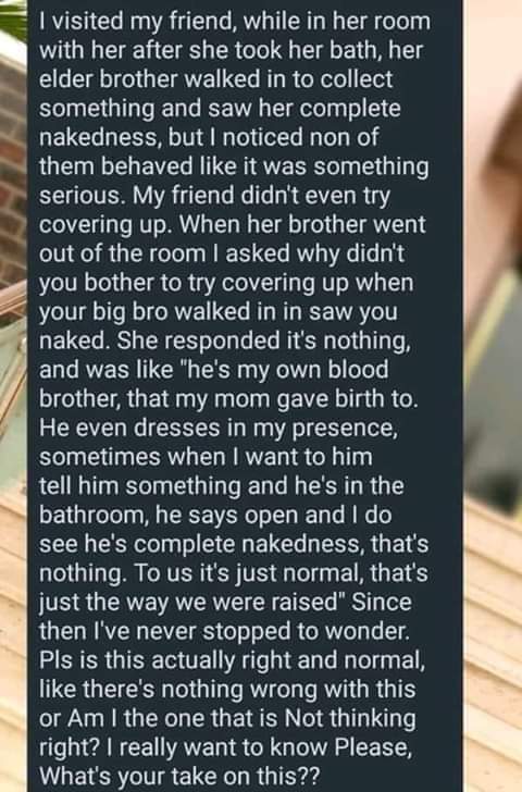 Blissfulifestyl's tweet photo. #AnonymousPost
Rtweet....pls and follow
Someone shared this and want to know if this is right or wrong!
Share your thoughts. https://t.co/aUH8bxDIzg