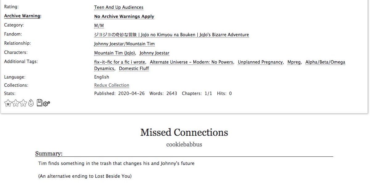 cookiebabbus's tweet photo. Just uploaded 'Missed Connections' An alternative ending to my #timjo fanfic LBY!
Enjoy it while youre waiting for the next update :) https://t.co/1yYbtZ1g0g https://t.co/rF68s2X5no