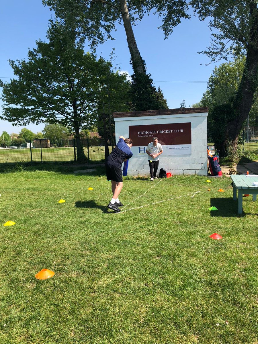 HighgateCLTC's tweet photo. Did you take part in the #twopointsixchallenge today? Here’s the Blyghton family running through drills for the crowd watching on zoom. https://t.co/YzJllzguVQ