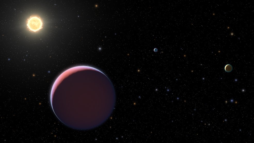 An illustration, not a photo, but the search for exoplanets is too incredible to not highlight in this thread. These planets orbiting Sun-like star Kepler 51 are nicknamed "Super Puffs" because they have the density of cotton candy:  https://s.si.edu/3eLqcKi 