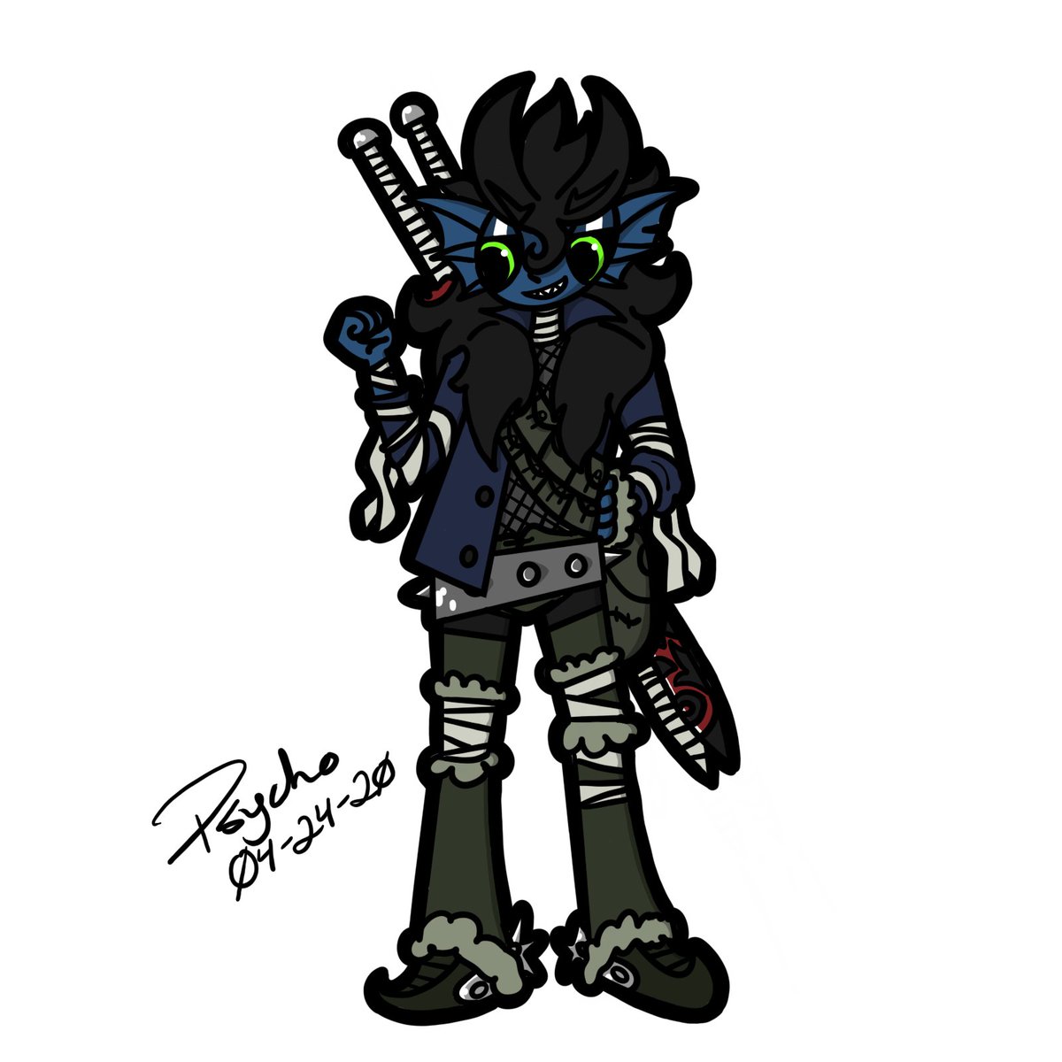 There be art!!! I& #39;m Psycho and it& #39;s a pleasure to meet you! I& #39;m a baker and a hobbyist digital artist. I draw mostly fantasy and science fiction character art. I love to write both original and fanfic. I post all of my writings on DeviantArt:  https://www.deviantart.com/emperorps...