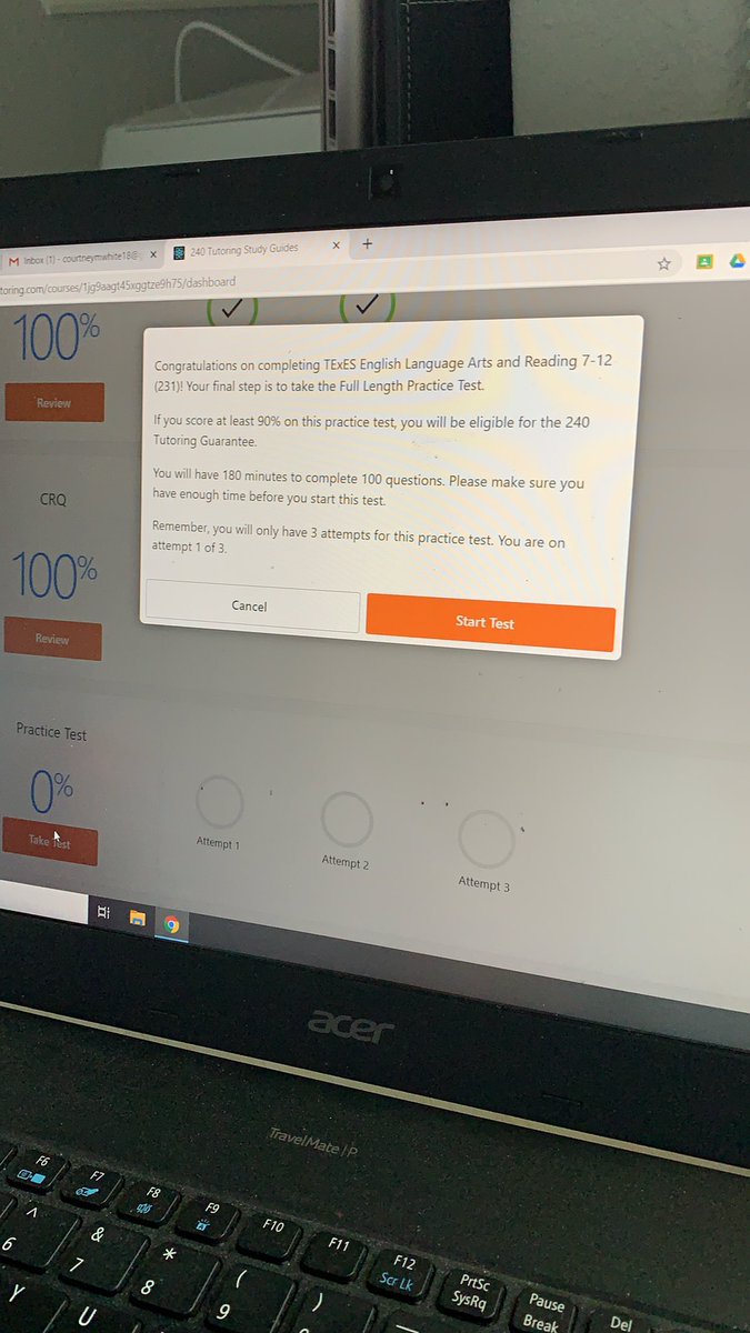 mrscmwhite's tweet image. No days off! Spending my Sunday studying. Now for a practice test! 🤓 
#certificationtest