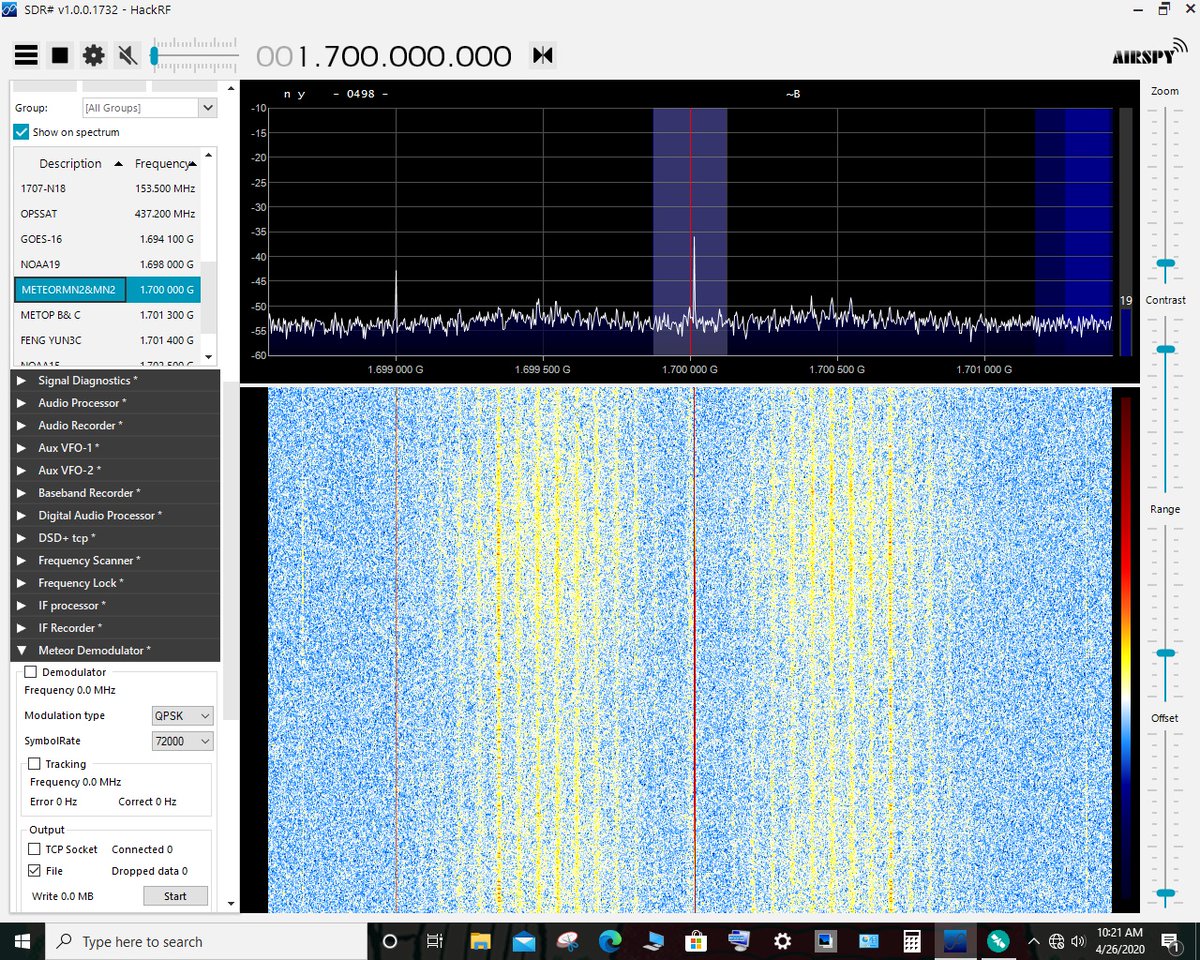 fearlesslyloyal's tweet photo. #SatcomNorm #Throwbacs #HRPT validation Works . A few HRPT Carriers from NOAA19 & MN2-no tracking-no phasefront feed focal adjs..I picked a random area from the prediction ground track and basically aimed the Dish in that direction & waited for the satellites to come in range https://t.co/KhRan1w0Cf