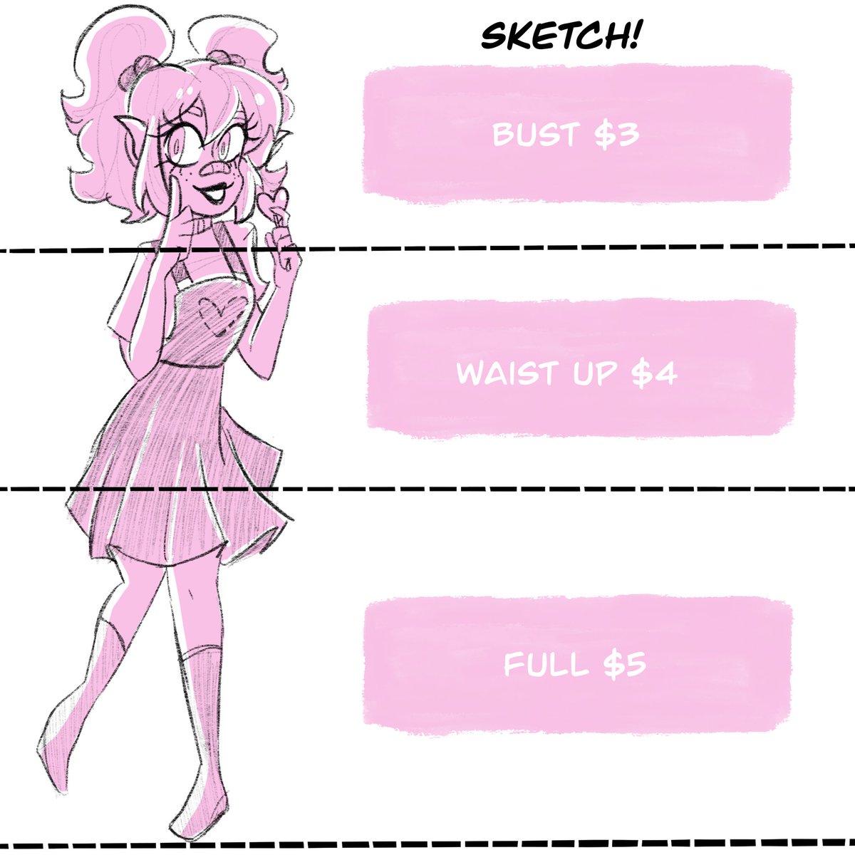stellarinkk's tweet photo. Updated commission sheet!!
✨✨✨
Ko-fi and Shop links are in my bio!
Thanks all~ 💕

#artcommission #comissionsopen https://t.co/riXFvaAzc8