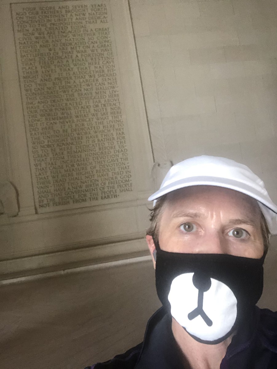 I ran those steps. I recited the Gettysburg Address (as I always do) and while we have never met the promise of “government of the people, by the people, for the people” I do think that’s a worthy goal to strive for. Especially now.   #teamkunken  @kulturec