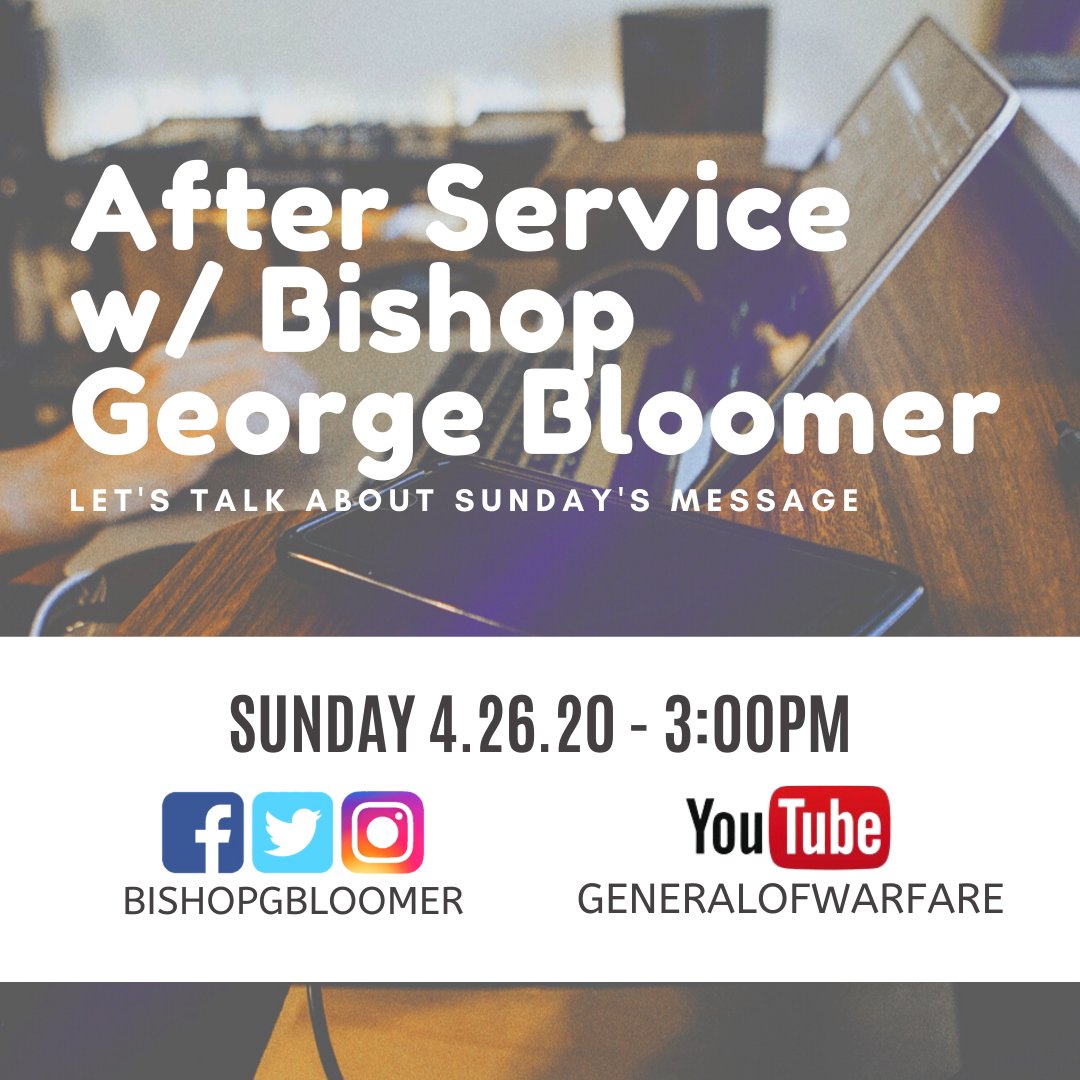 BishopGBloomer's tweet image. Let's Talk about Today's Sermon, HELP IS ON THE WAY at 3:00PM (EST) HERE in my "After Service" Program.
I want to know your thoughts and expound on the word that God gave me.
#bishopgbloomer #AfterService #LetsTalk #HelpIsOnTheWay