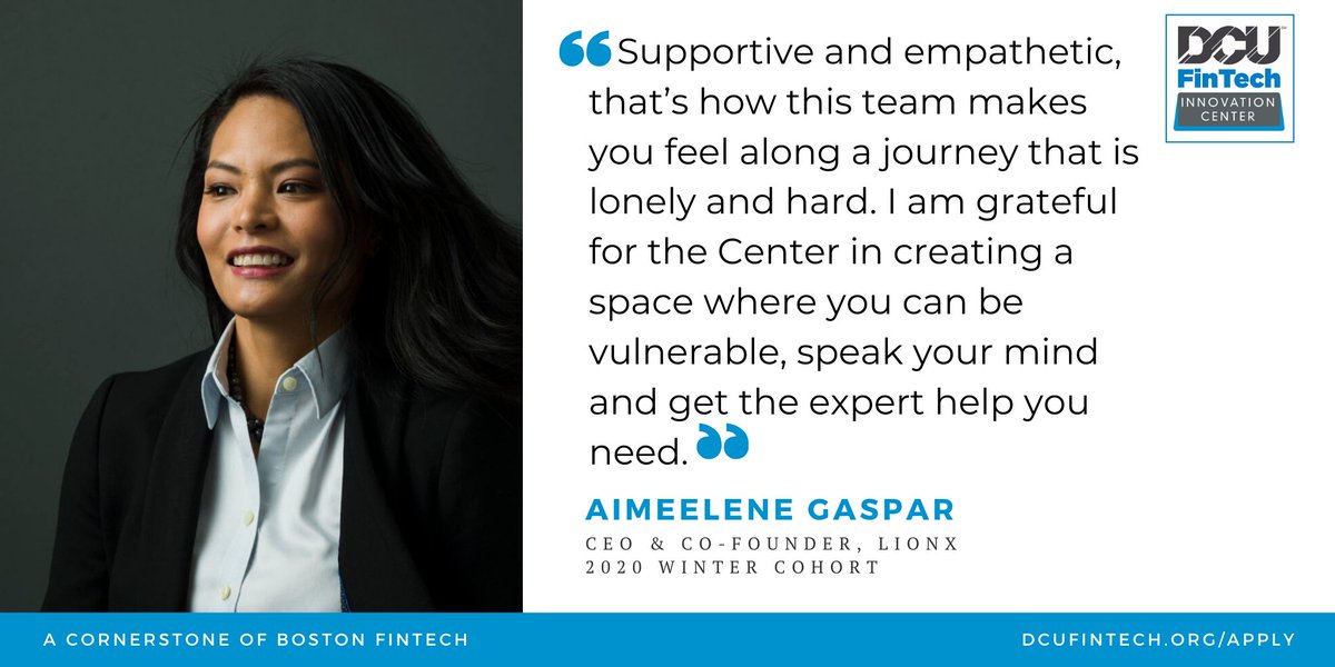DCUFinTechCtr's tweet photo. Calling all early-stage startups in fintech - the journey of building a startup isn't easy, and we want to support you through that process. Apply today, applications close May 1st: https://t.co/tkg87zahD8 #fintech #bostonfintech https://t.co/AruMSm4vjQ