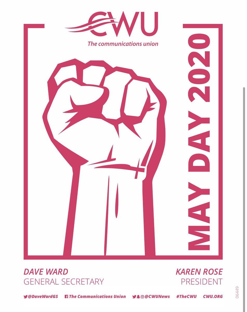 This week:

Workers Memorial Day #IWMD20 

National #PostalWorkersDay

May Day #MayDay2020 

A week of remembering and respecting working class people.