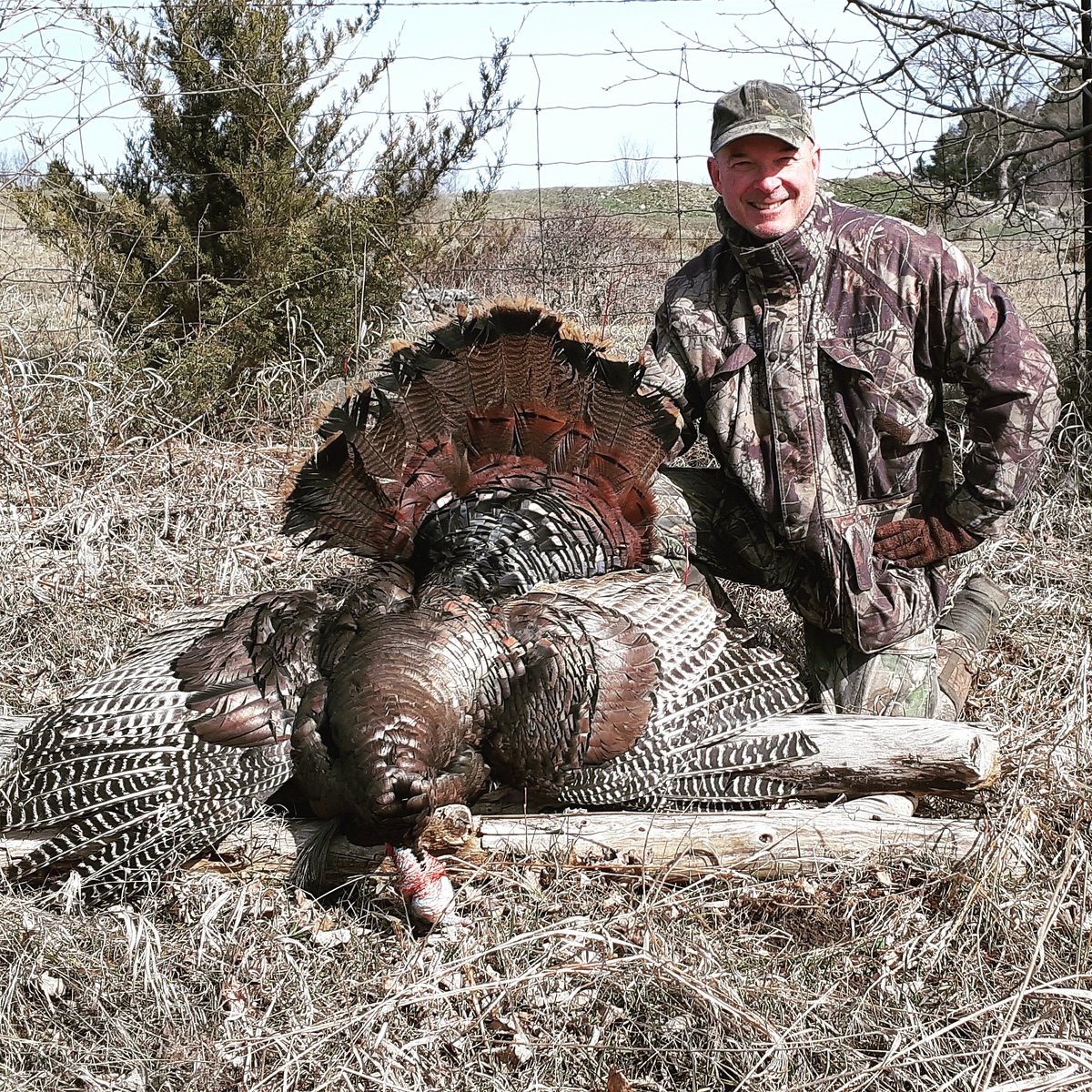 Our <a href="/OutdoorWalsh/">Patrick Walsh</a> had a successful #TurkeyOpener in Ontario yesterday morning (20 lbs, 21-cm beard, 2.5-cm spurs). How goes it for all you other #turkeyhunters out there?